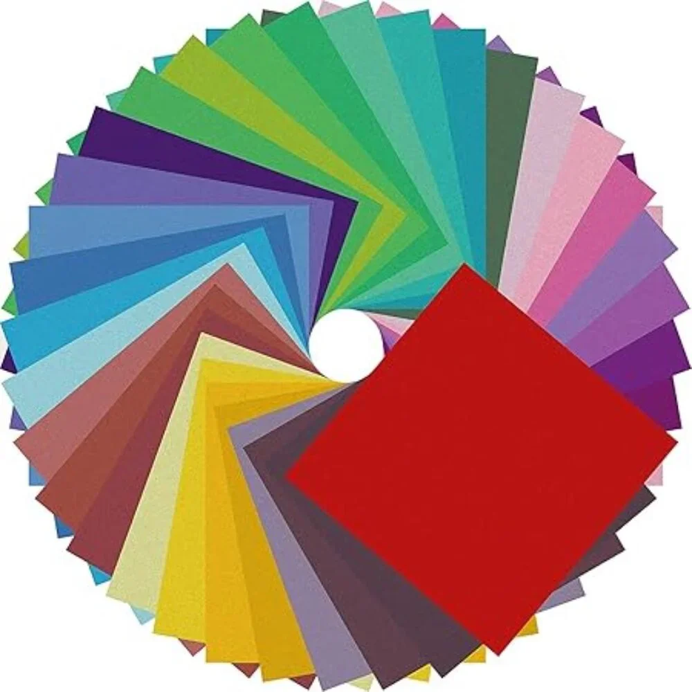 New Origami Paper 500 Sheets 20 Colors Double Sided Art Craft Supplies 6…